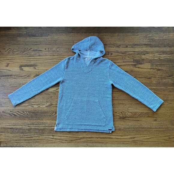 FAHERTY Blue Terry Robe Pullover Hoodie Top  Mens Size Small - Picture 3 of 10